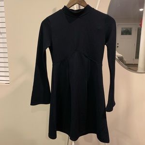 Boohoo Petite Mock Neck Long Sleeve Dress